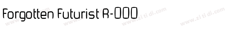 Forgotten Futurist R字体转换